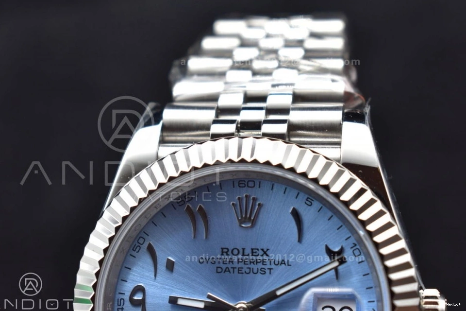 Best 640 on Blue SA Arabic GoAnywhere Bracelet DIWF Marker DateJust 904L Ice 1:1 Jubilee Dial Steel Edition 41 126334 0717
